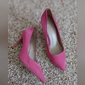 Size 7 Pink Suede Tory Burch Pumps